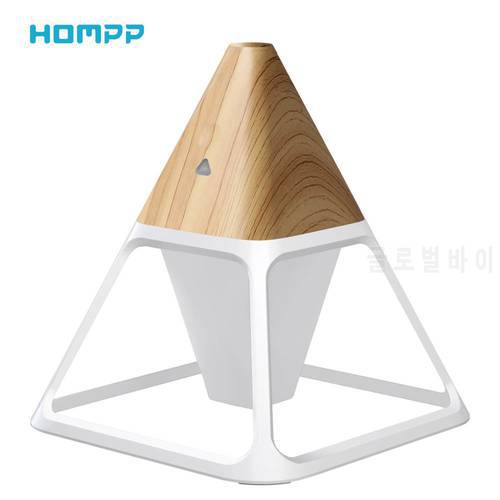 Remote Control USB Humidifier Pyramid 140ml Ultrasonic Aroma Diffuser 3color LED Night Light,Auto-off Ultraquiet for Home Office