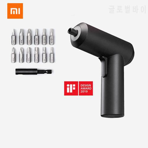 XIAOMI Mijia Cordless Rechargeable Screwdriver 3.6V 2000mAh Li-ion 5N.m Electric Screwdriver With 12Pcs S2 Screw Bits For mihome