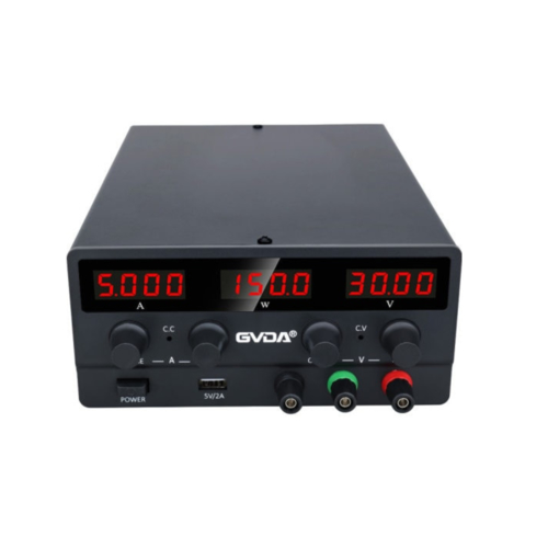 GVDA Adjustable DC Power Supply Regulated Laboratory Power Supply 30V 10A Voltage Regulator 60V 5A Lab Bench Power Source