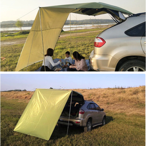 Car Shelter Shade Camping Side Car Roof Top Tent Awning Waterproof UV Portable Camping Tent Automobile Rooftop Rain Canopy