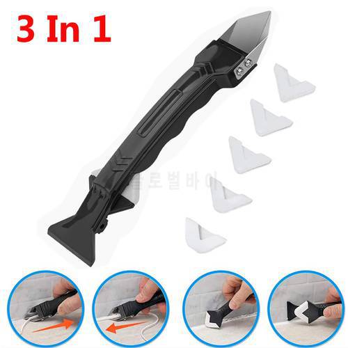 3 in1 Silicone Remover Sealant Smooth Scraper Caulk Finisher Grout Kit Tools Floor Mould Removal Hand Tools Set Accessories 2021