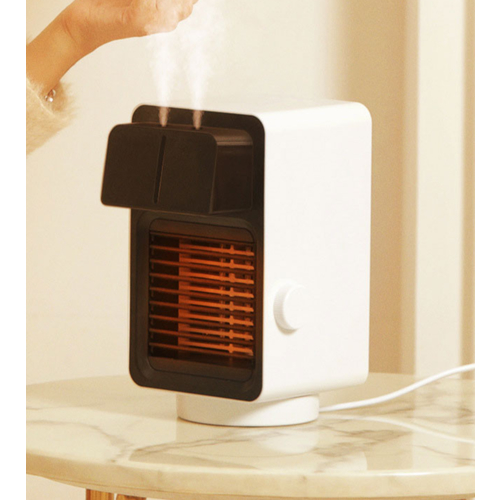 Mini 3 in 1 Desktop Electric Heater Fan Heating Stove Radiator Warmer Machine Humidifier Home Office Energy Saving Winter Warm